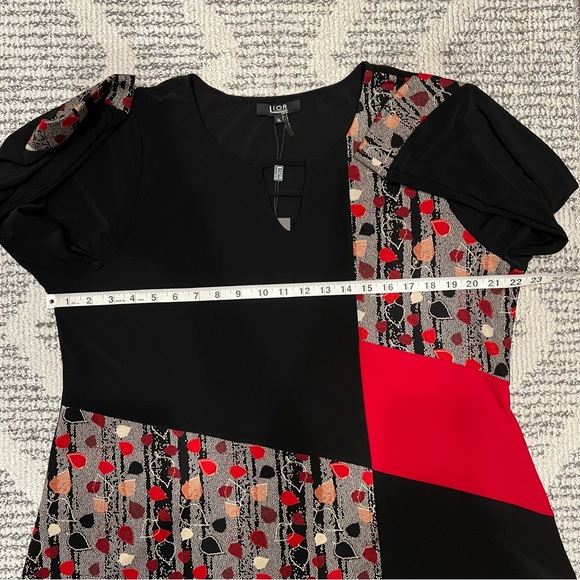 Lior Paris Abstract Art to Wear Top Blouse Colorblock - Picture 8 of 12